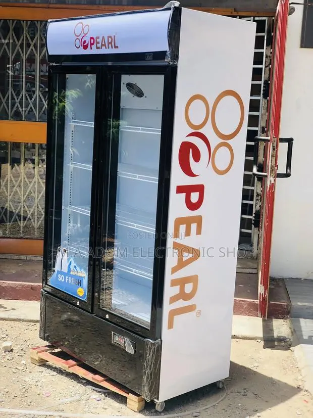 Pearl 600 Litres Beverage Cooler With Double Door Glas · Photo 1