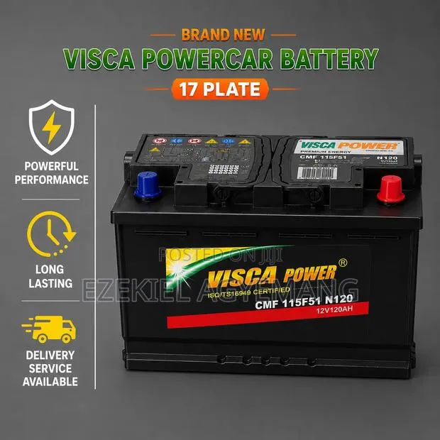 Brand New 17 Plate Visca Power Car Battery · Photo 1