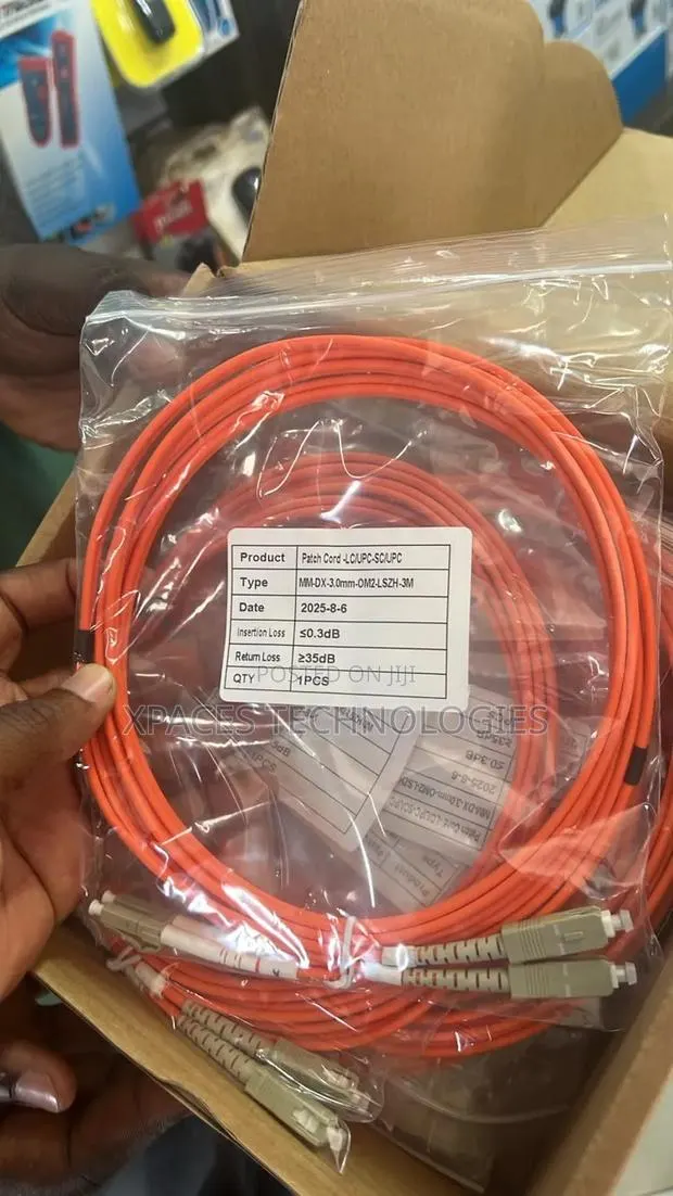 LC- Sc Fiber Patch Cord Multimode Duplex 3M · Photo 1