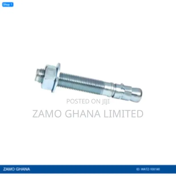 Wedge Anchor 10x140mm Full Thread Zinc Plated 1pc - Watz-10x140 · Photo 1