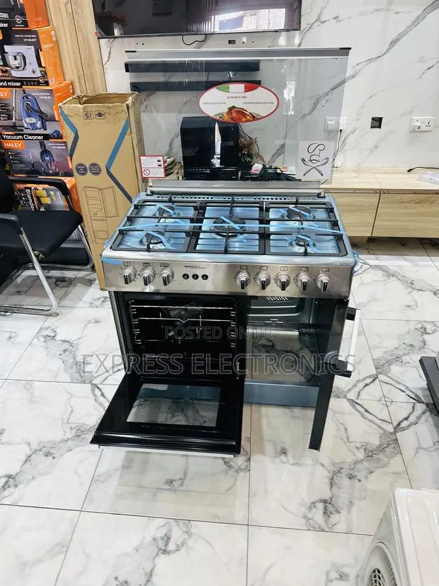 5b 60/90 Gas Cooker Oven Grill Midea Tech Grey · Photo 1
