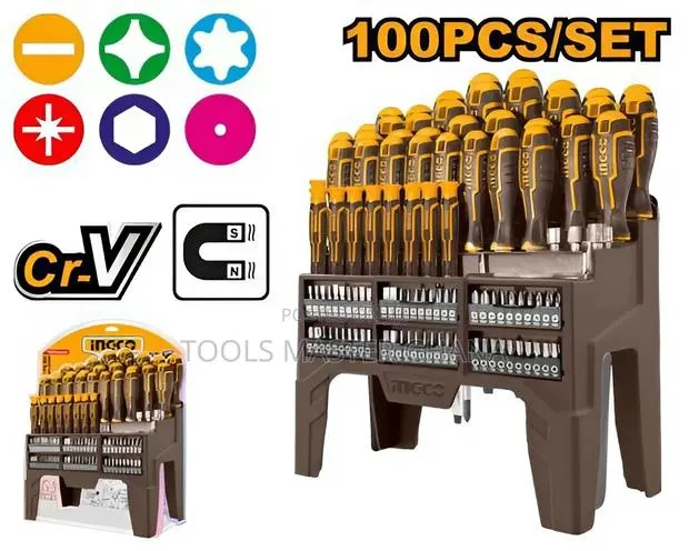 100 PCS Screwdriver Set - Hksd10028 · Photo 1