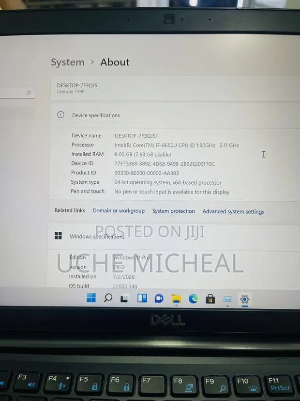 Laptop Dell Latitude 7390 8GB Intel Core i7 SSD 256GB · Photo 1