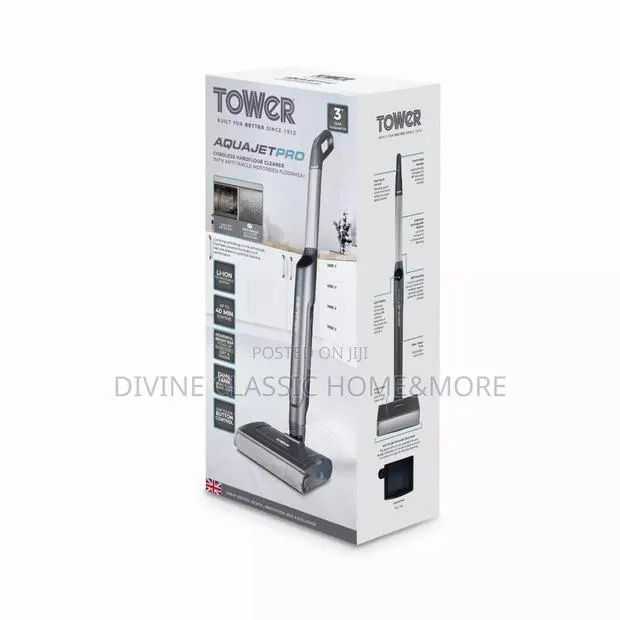Tower Aquajet Pro Cordless Hardfloor Cleaner With One Touch Controls · Photo 1