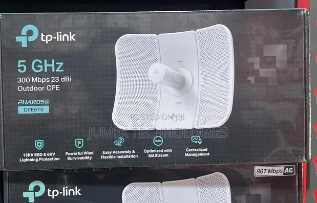 TP-Link Cpe610 5ghz Access Point 300 MBPS 23 Dbi Outdoor Cpe · Photo 1