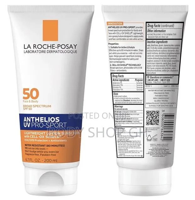 La Roche-Posay Anthelios Uv Pro-Sport Sunscreen for Face Body · Photo 1