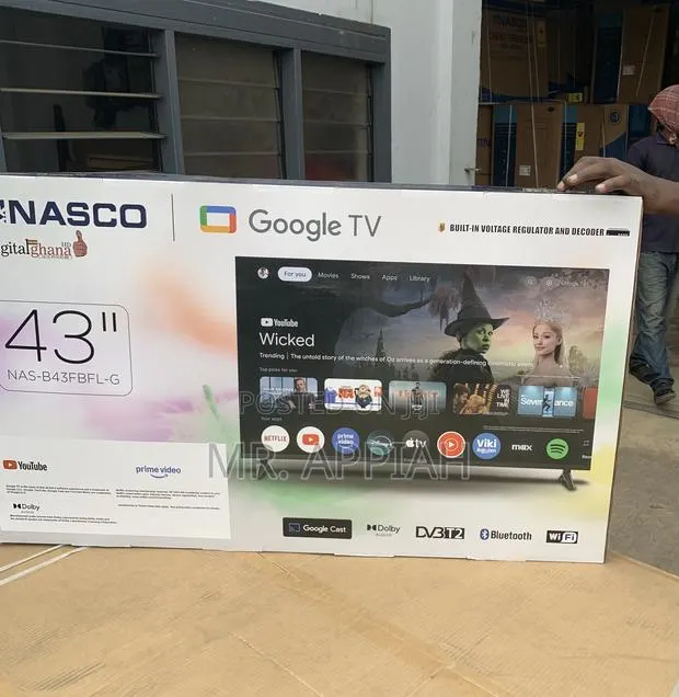 Super Classic Nasco 43” Smart Satellite TV(Black) · Photo 1