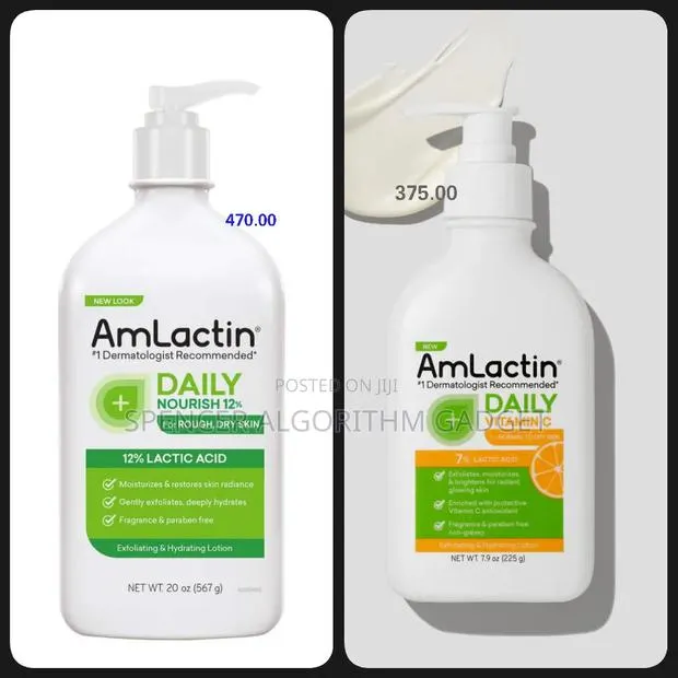 Amlactin Daily Vit C Lt With 7% Lactic Aha/Nourish Lt 12% Lactic Acid · Photo 1