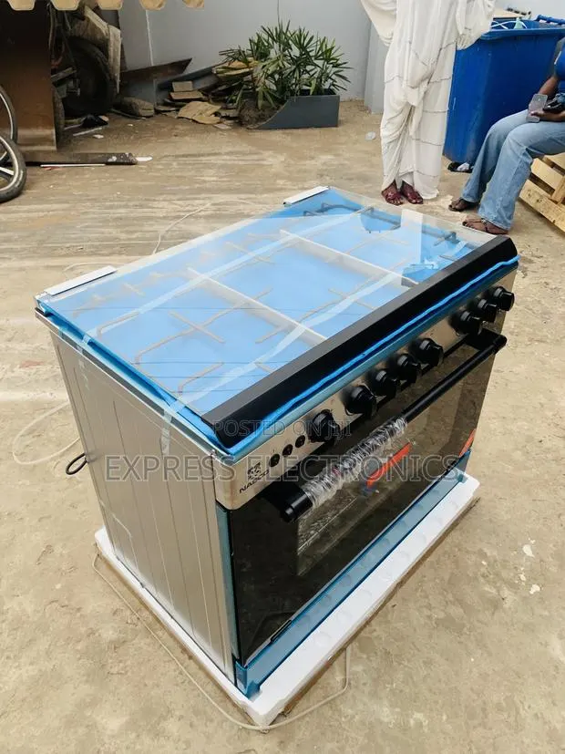 Zealous Sleek Nasco 5burner 60/90 Oven Grill Rotisserie Sliver · Photo 1