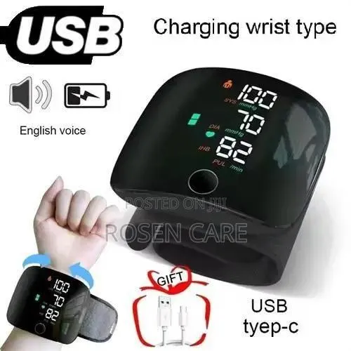 Rechargeable Wrist Blood Pressure Monitor Sphygmomanometer Bp Machine · Photo 1