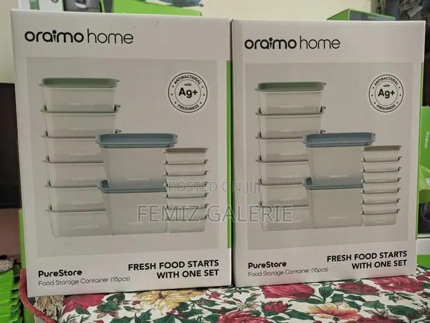 Oraimo Purestore Silver Ion Freshness Pp Food Storage Container-15pcs · Photo 1