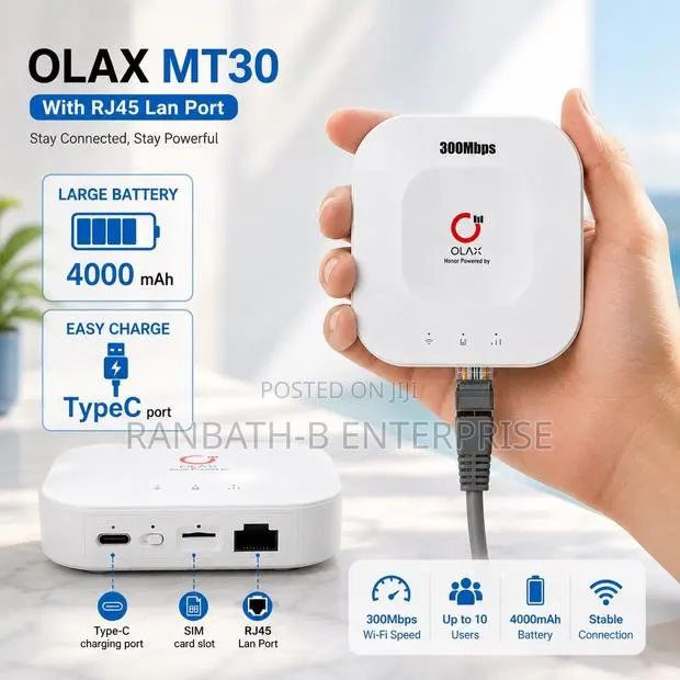 OLAX MT30 – 300Mbps Fast WiFi Router With Ethernet/Rj45 Port · Photo 1