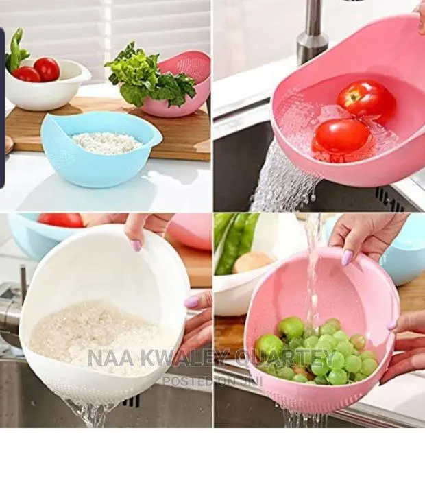 Big and Medium Sized Rice or Vegetables Washing Bowls · Photo 1
