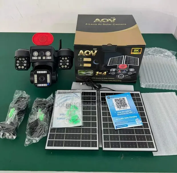 Powered Solar Panel Backed by a Rechargeable Battery App Monitoring. · Photo 1