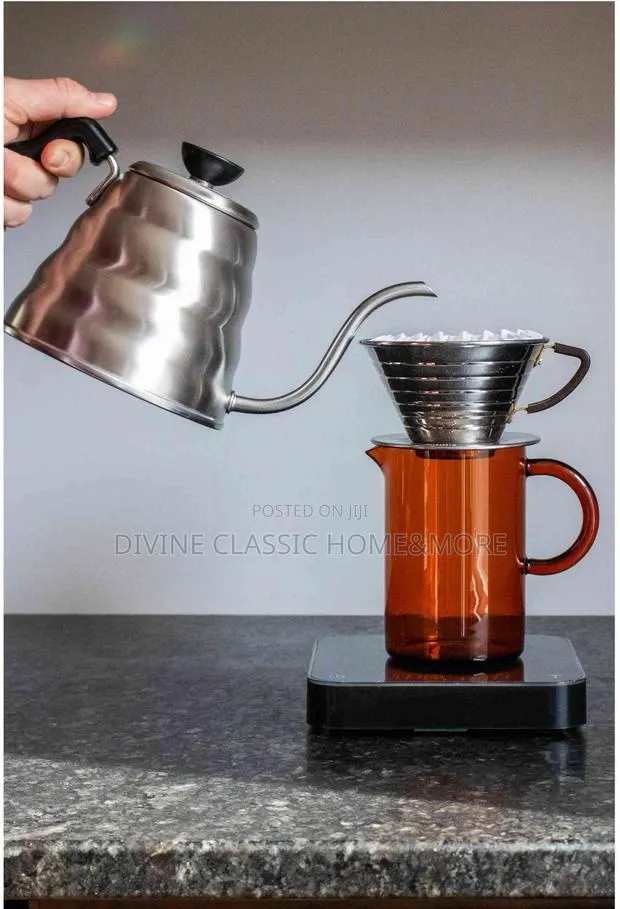 Generic Gooseneck Coffee Kettle 1.2l Stainless Steel With Strainer · Photo 1