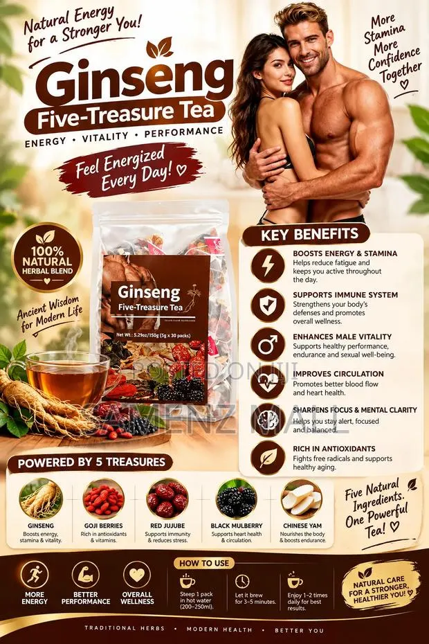 Ginseng Five-Treasure Herbal Tea