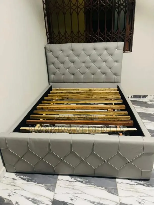 Ash Leather Bedframe · Photo 1