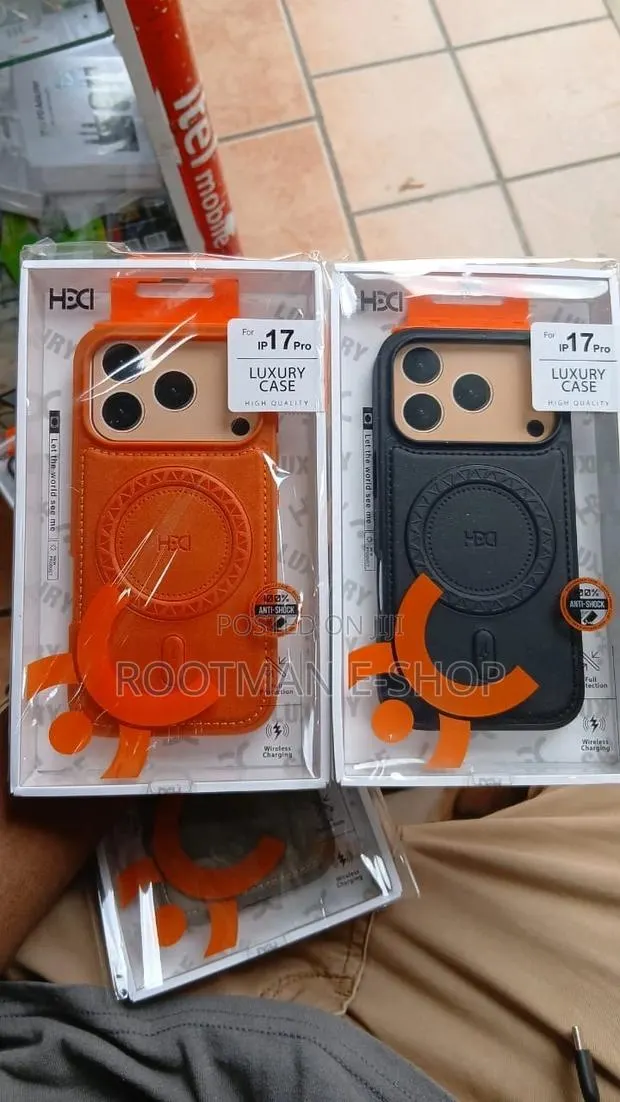 Premium Hdci Magnetic Stand Leather Case for iPhone 13 to 17 Pro Max · Photo 1