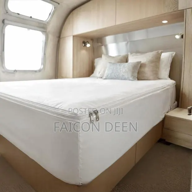 Pure Cotton Luxury All Round Zipper Mattress Protector(In Diff Colors · Photo 1