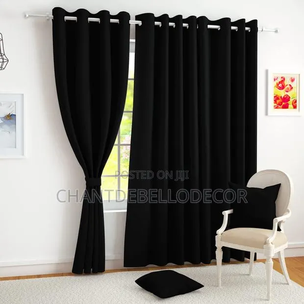 Special Thermal Solid Color Blackout Window Curtains ( 2pcs ) · Photo 1
