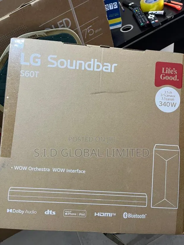 Authentic Lg S60t 340w 3.1 Channel Soundbar (Wireless Sub) · Photo 1