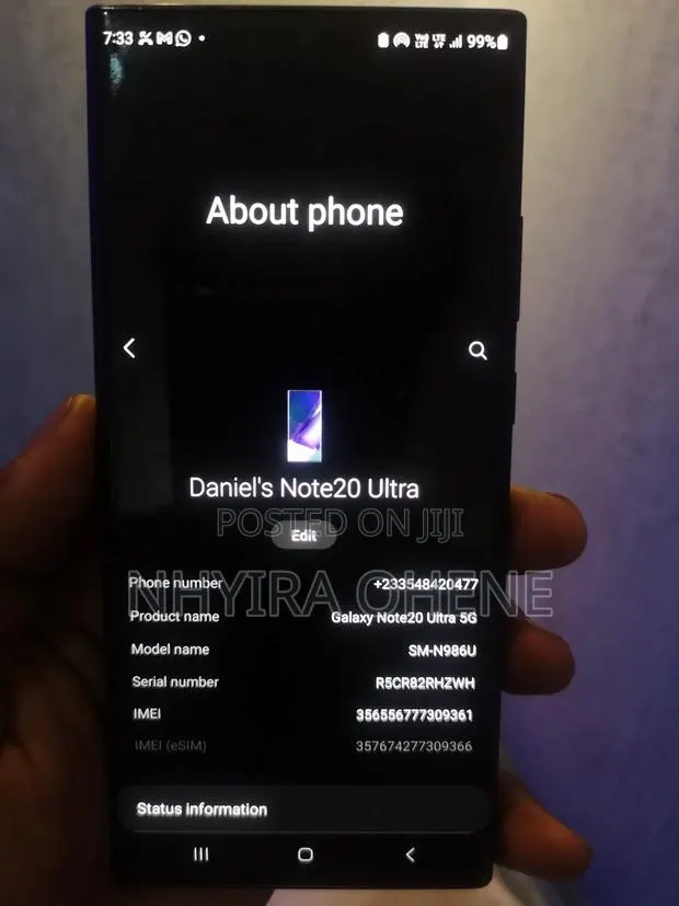 Samsung Galaxy Note 20 Ultra 128 GB Black · Photo 1