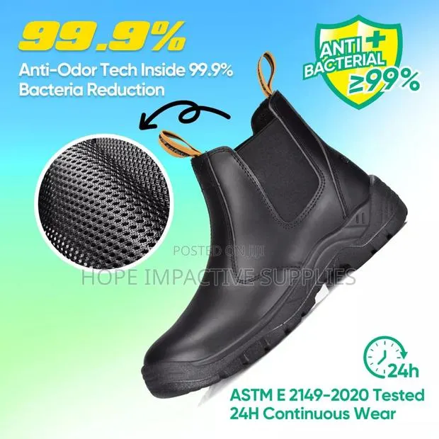 Safetoe New MPS Anti-Slip Safety Boots Black. · Photo 1
