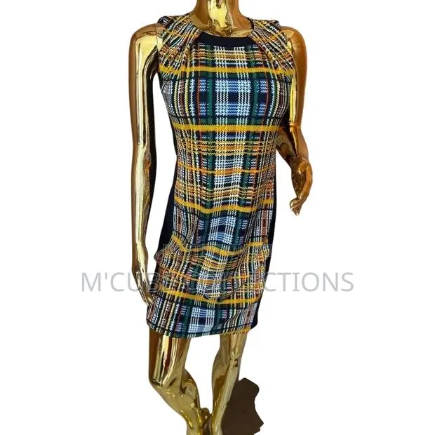 Vibrant Plaid Mini Dress · Photo 1