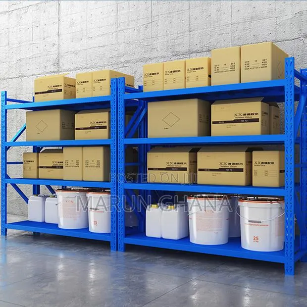 Warehouse Rack Blue Red Color - Capacity 500kg Layer · Photo 1