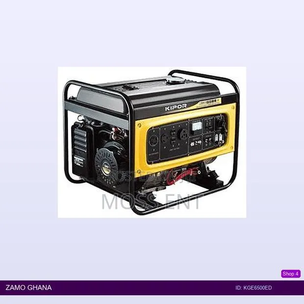 Gasoline Generator 5kva 1phase Open Frame - Kge6500ed · Photo 1
