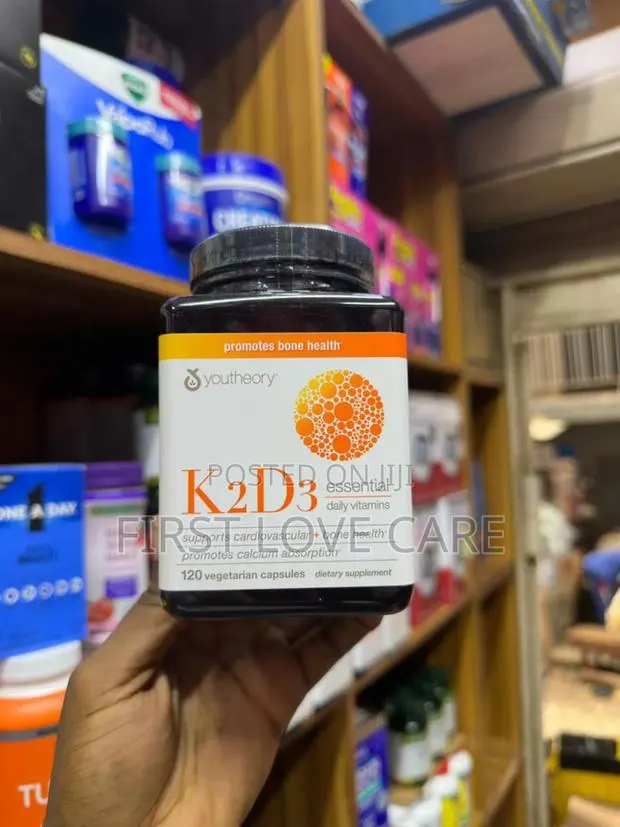 Youtheory + D3 Vitamin 120 Vegetarian Capsules Cardiovascular Bone · Photo 1