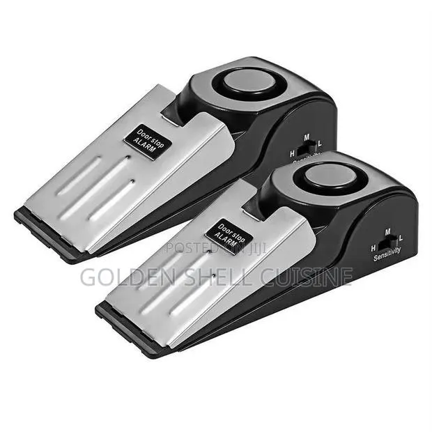 Portable Door Stop Alarm 120–125dB Anti-Theft Security Sensor (2-Pack) · Photo 1