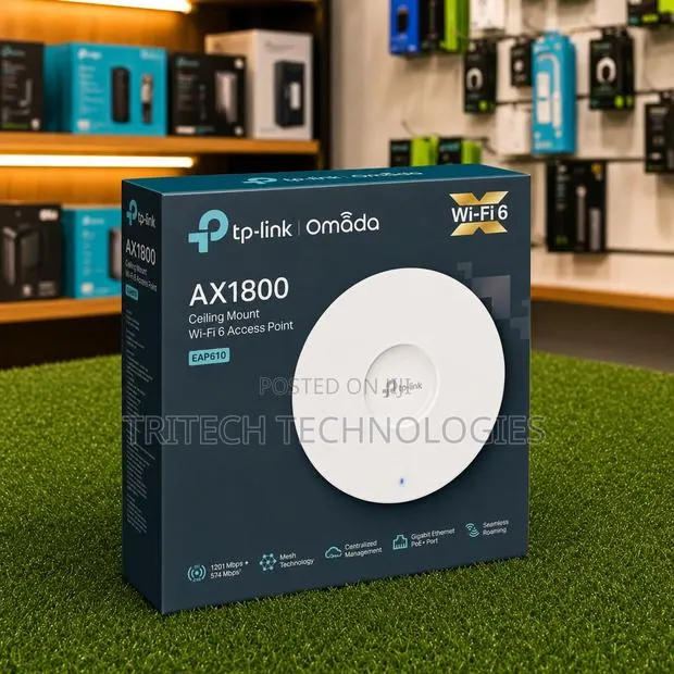 TP-Link EAP610 Indoor AX1800 Ceiling Mount WiFi 6 Access Point · Photo 1