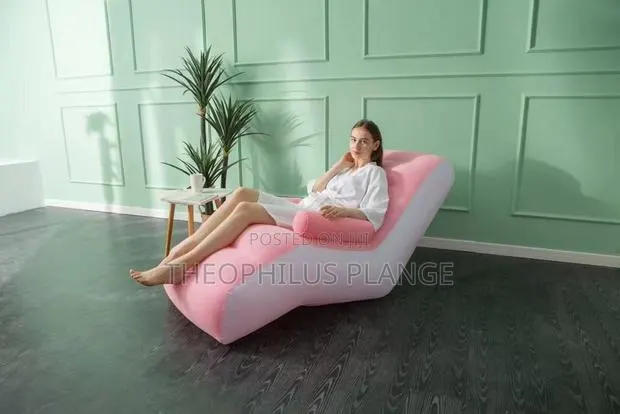 Inflatable Pink Air Sofa, Relaxing Sofa · Photo 1