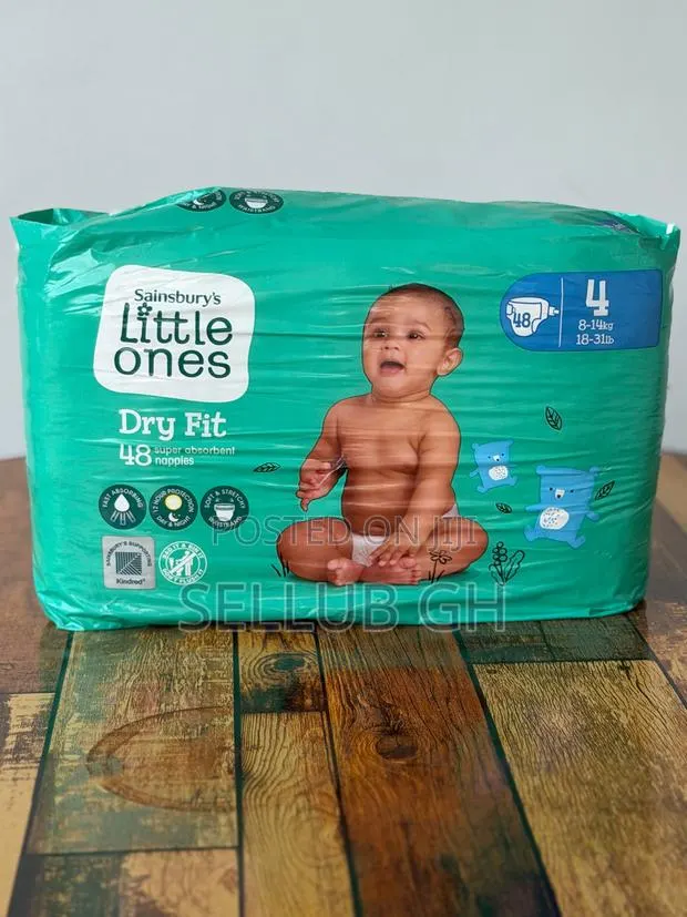 Sainsbury's Little Ones Dry Fit Nappies Size 4 - 48 Pack (UK) · Photo 2