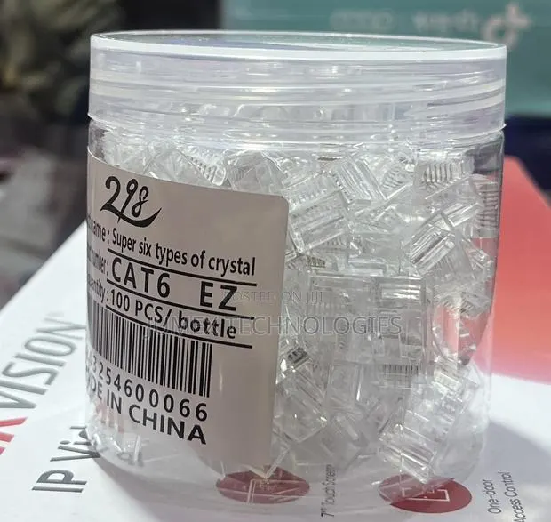 RJ45 Connector Passthrough CAT6 100pcs · Photo 1