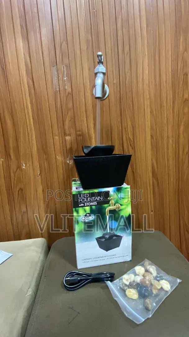Tap Led Fountain With Stones · Photo 1