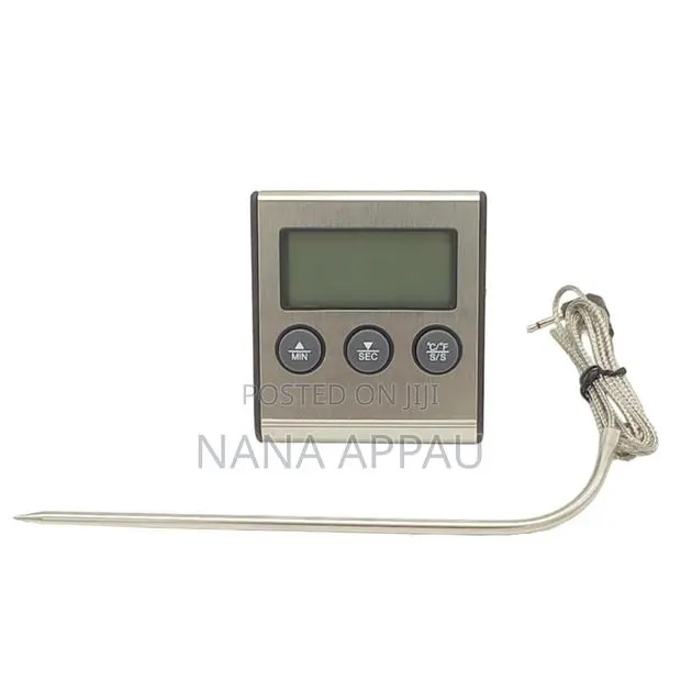 Digital Kitchen Oven Thermometer With Probe and Timer, · Photo 1