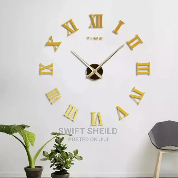 3D Wall Clock Large 100 - 120cm · Photo 1