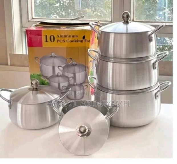 10 PCS Aluminum Cookware Pot · Photo 1
