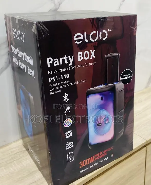 Superb Eldo Ps1-110 Single 12” Speaker With Mic for Parties · Photo 1
