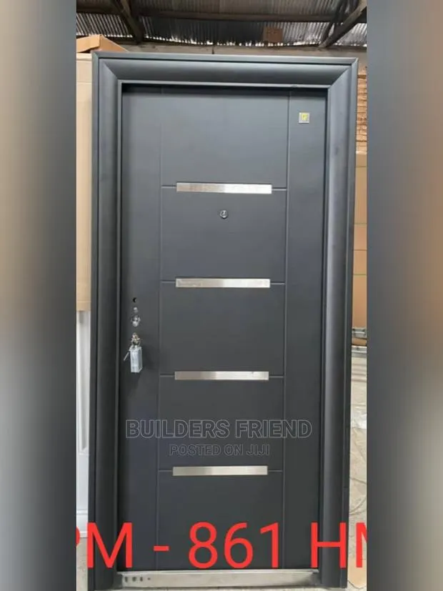 All Black Stainless Steel Security Door+Frame+Locks Complete · Photo 1