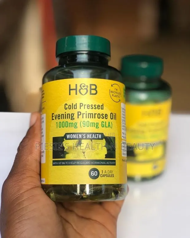 H B Cold Pressed Evening Primrose Oil 1000mg (90 Gla) 60s · Photo 1