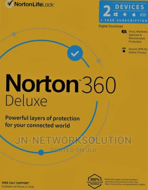 Norton 360 Deluxe 2 Devices 1 Year Windows/Mac/Android/Ios ( · Photo 1