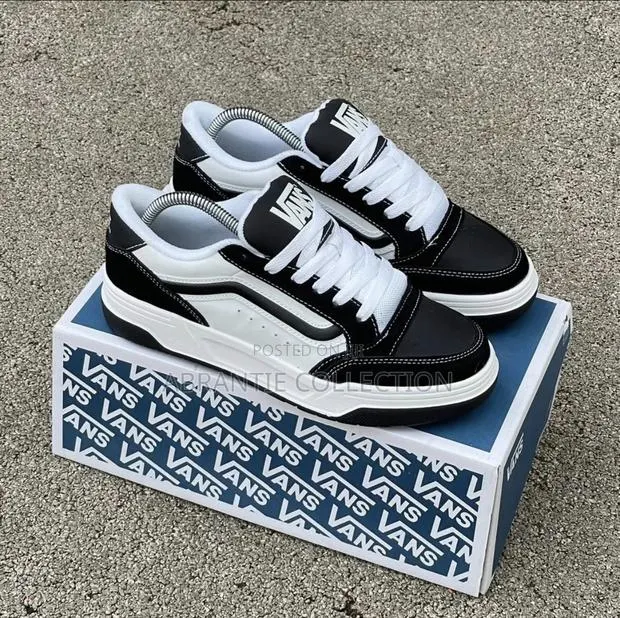 Laces Up Vans Hylane Sneakers Black/White · Photo 1