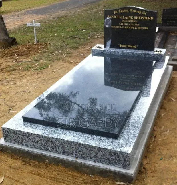 Cemetery Tombstone and Granite Stone Grave · Photo 1