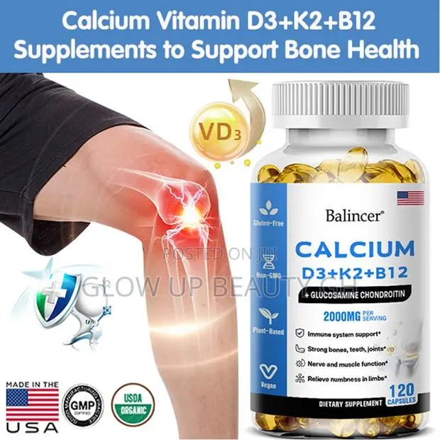 Balincer Calcium D3 + K2 + B12 120 Capsules · Photo 1
