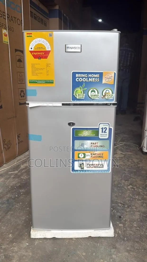 Quality Nasco Double Door Fridge 124 Liters · Photo 1