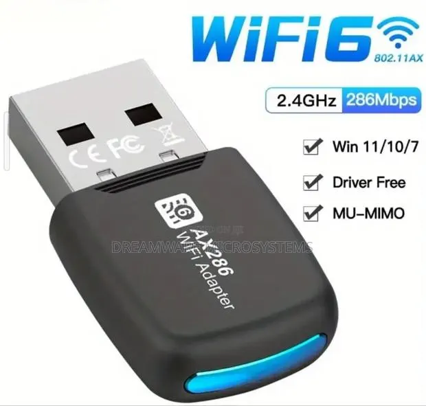 Usb 286mbps Wifi6 Wireless Adapter, · Photo 1