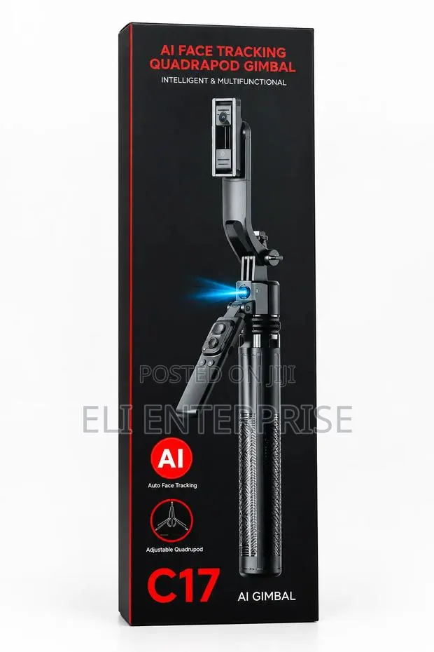C17 AI Face Tracking Quadrapod Gimbal · Photo 1